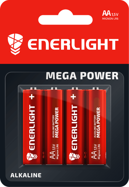 Батарейка R06 ENERLIGHT блістер (4/48)