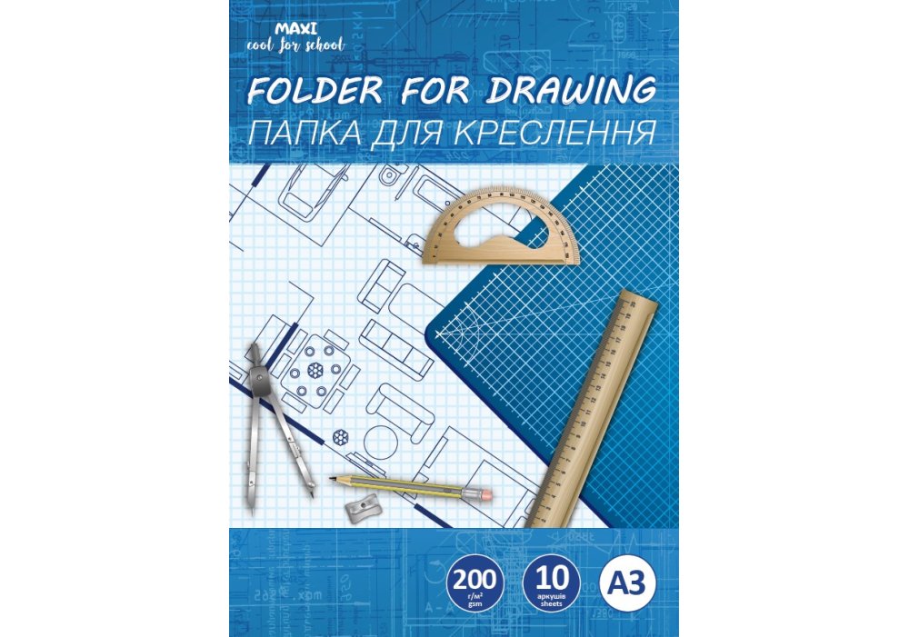 Папка для креслення А3 10л/200 (10)