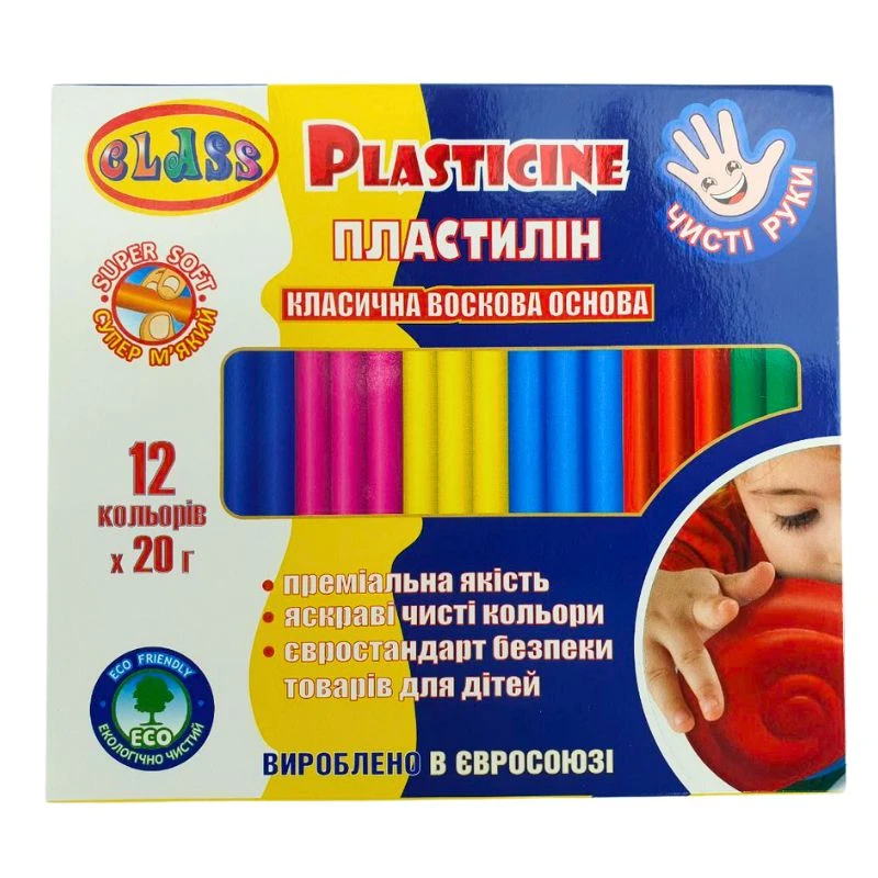 Пластилін 12кол 