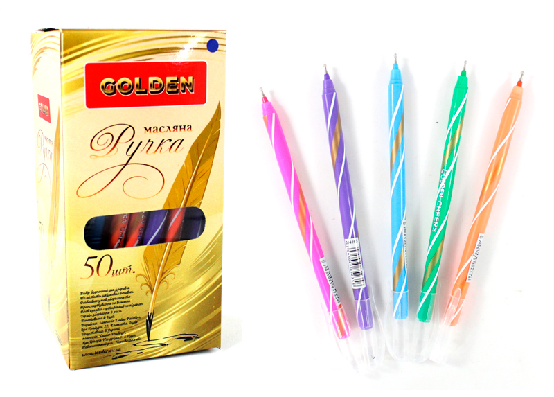 Ручка масляна Golden (50шт/уп)