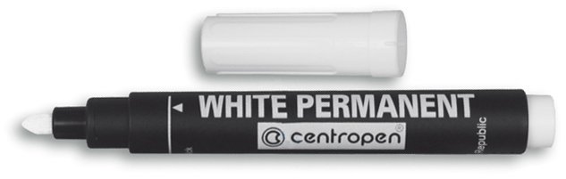 Маркер Centropen Permanent 8586/11 білий (10)