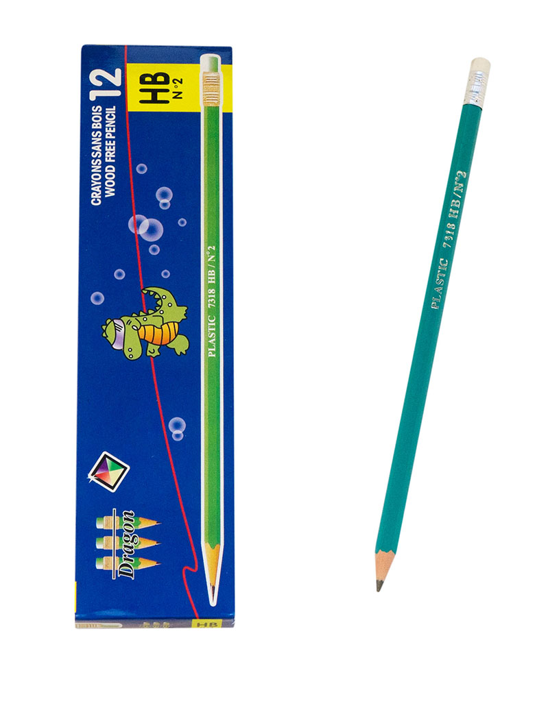 Олівці прості HB з гумкою Color-It (12шт/уп)