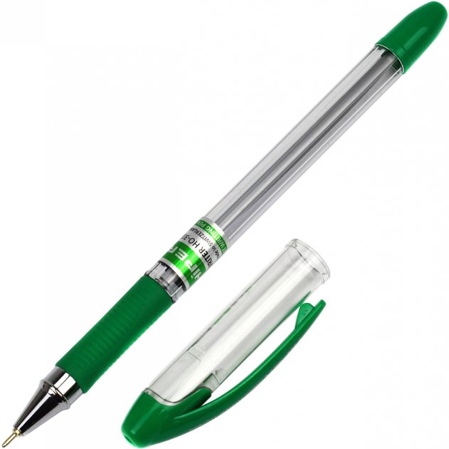 Ручка Hiper Max Writer масляна HO-335 зелена (10/250)