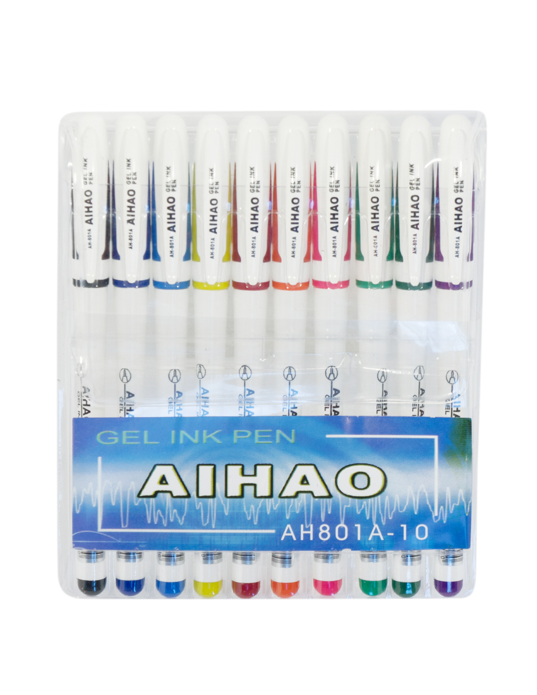 Набір гель ручок 10кол AIHAO (12/144)